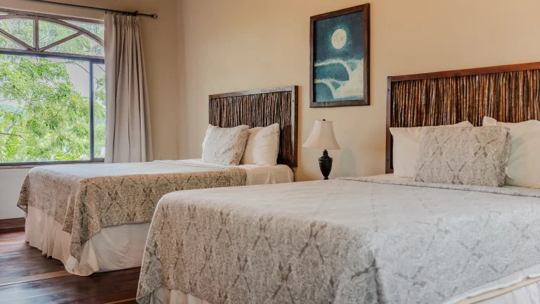 La Jolla de Guasacate, hilltop boutique hotel in Popoyo, Nicaragua – two queen beds in a Double Queen with Garden View room