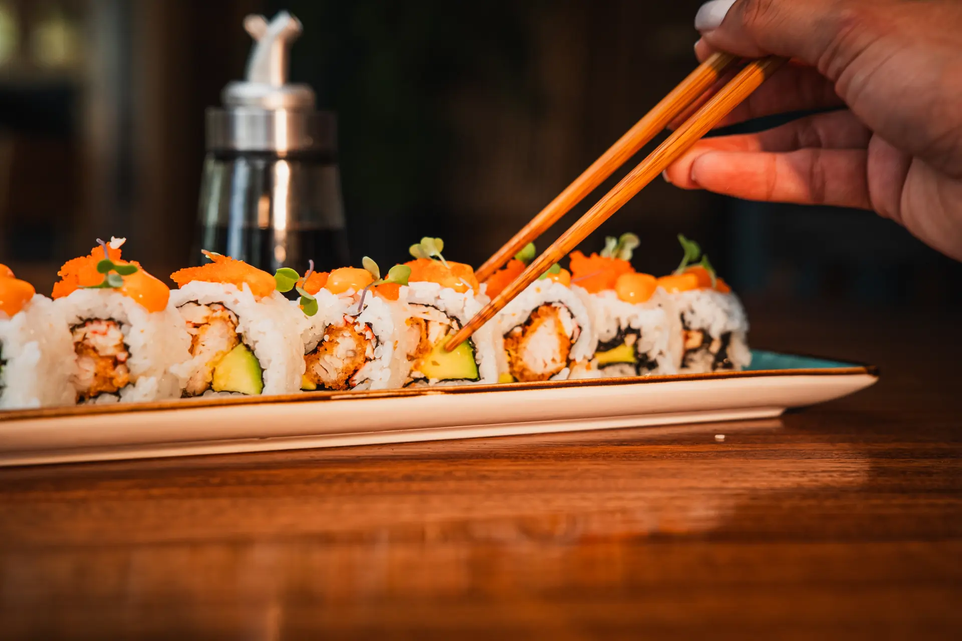 2x1 sushi rolls weekly event at La Jolla